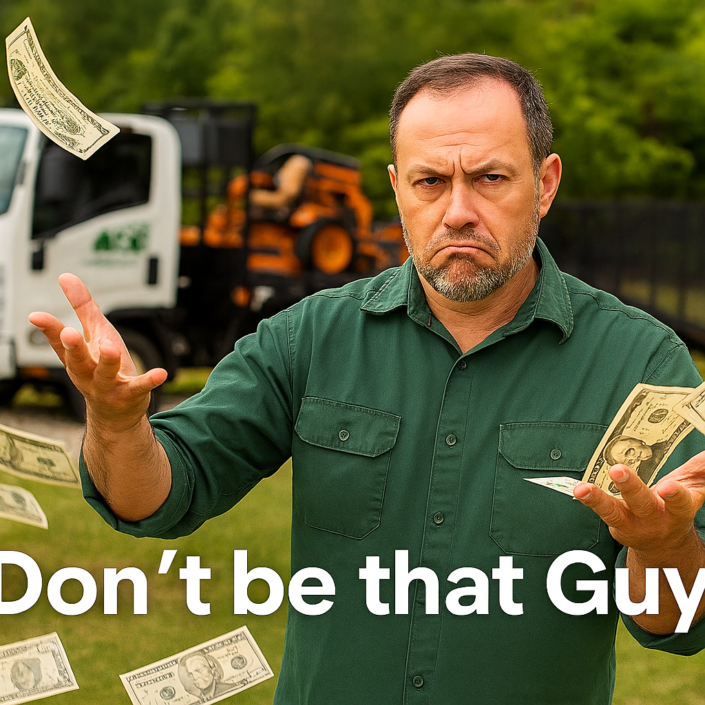 Landscaper frustrated from paying too much for insurance